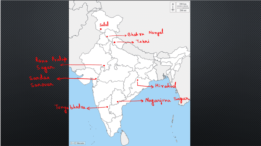 Map Items For Half Yearly CBSE Class 10 SST 2022 23 CBSE Guidance   Major Dams In India Class 10 1024x574 