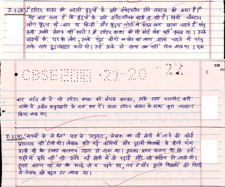 A Peek Into The CBSE Class 10 Hindi B Topper's Answer Sheet (2022-23 ...