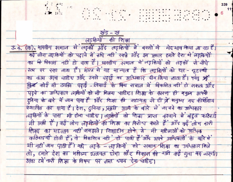 A Peek Into The CBSE Class 10 Hindi B Topper's Answer Sheet (2022-23 ...