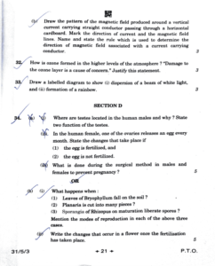 CBSE Class 10 Science 2023 Board Exam Paper And Answer Key - CBSE Guidance