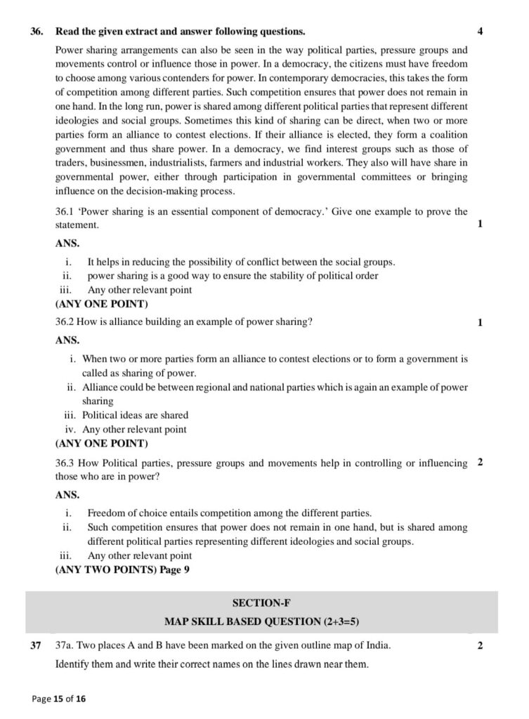 How To Use The CBSE Class 10 Social Science Official Sample Paper For ...