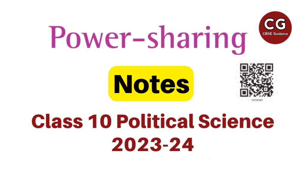 essay on power sharing class 10