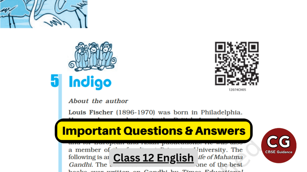 Indigo Class 12 Exam Important Questions with Detailed Answers