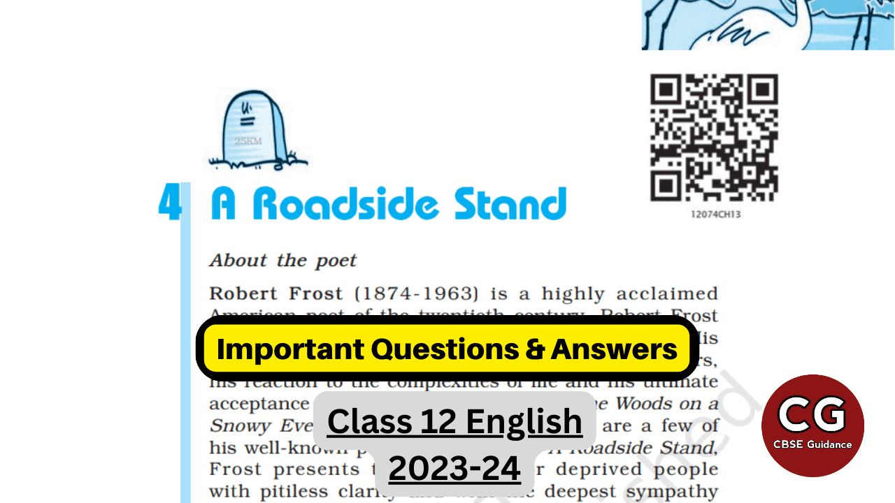 A Roadside Stand Important Questions And Answers For Class 12 CBSE   A Roadside Stand Class 12 Important Questions Answers 