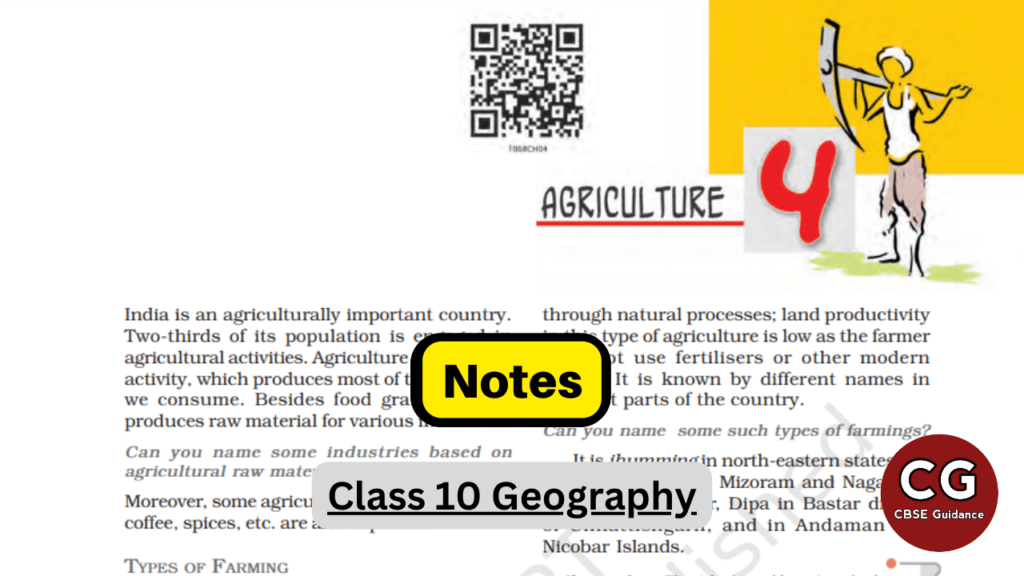 agriculture class 10 notes