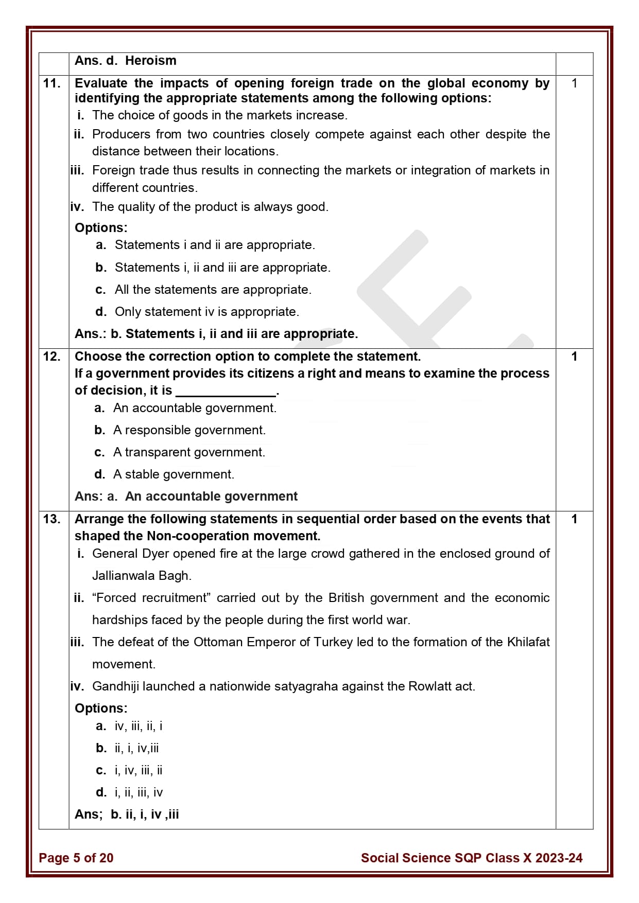 case study of social science class 10