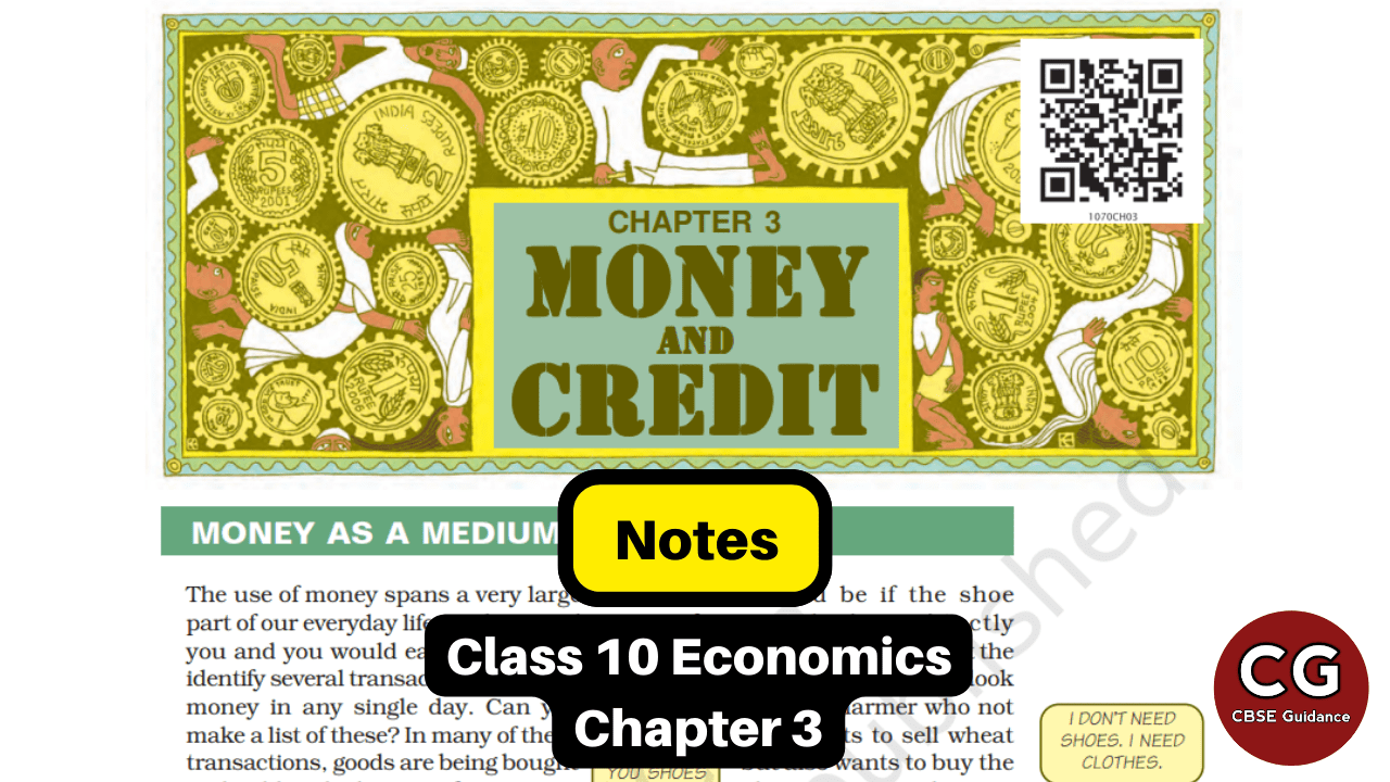 assignment on money and credit class 10